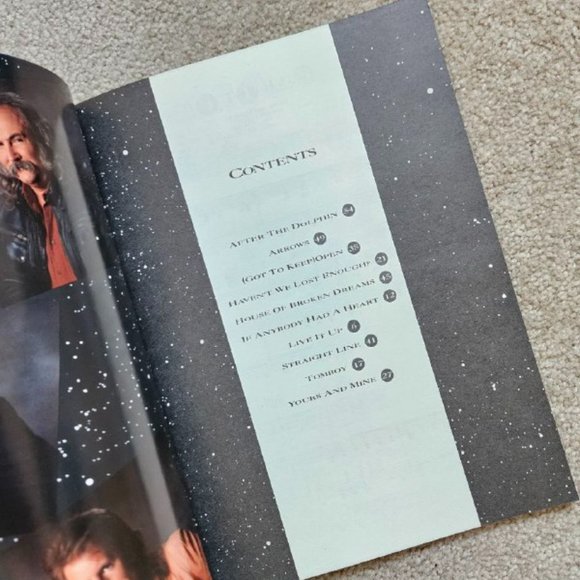 Crosby Stills and Nash - Live It Up - Sheet Music Songbook - 1990 - Picture 5 of 8